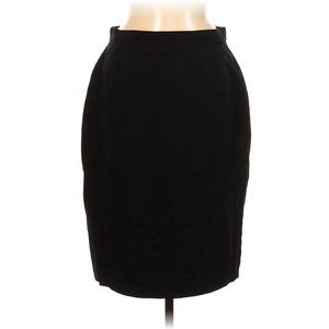 Escada Vintage Black New Wool Pencil Skirt 38/6